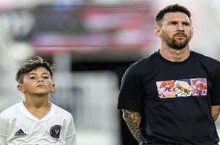 مسی دوم اولین بازی رسمی را انجام داد