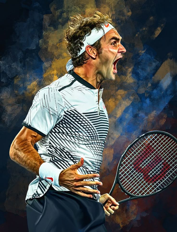 wallpaper Roger Federer 4k