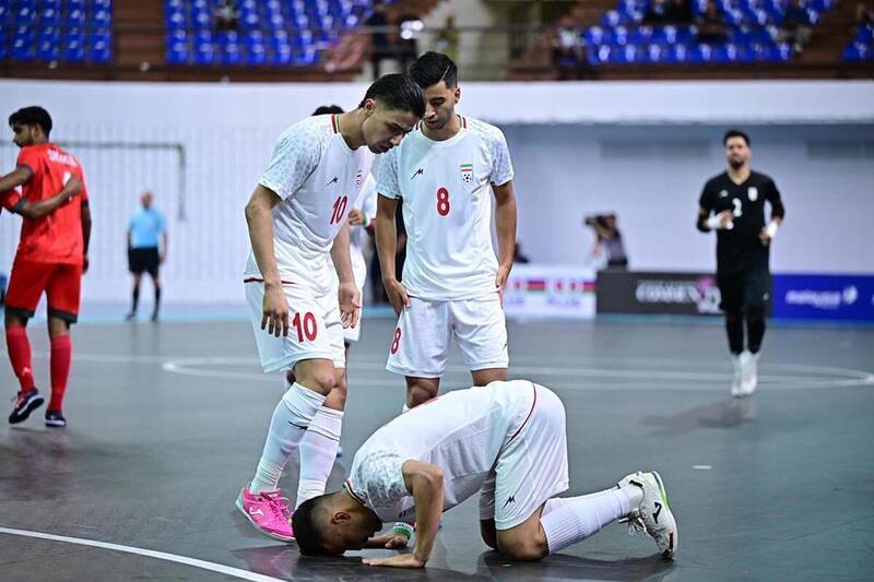 برتری تیم ملی فوتسال ایران مقابل مالزی