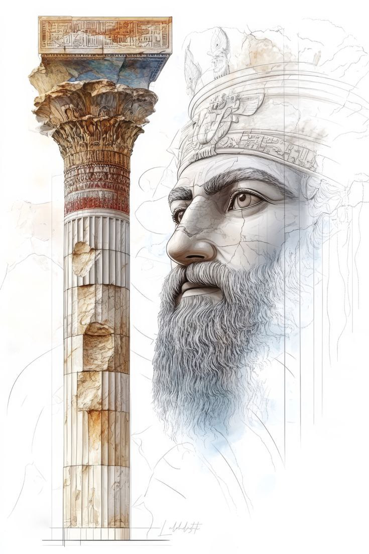 عکس کوروش کبیر پرتره سلطنتی