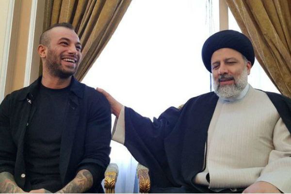 عکس امیر تتلو با رئیسی