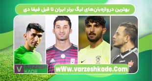 بهترین دروازه‌بان‌های لیگ برتر ایران تا قبل فیفا دی