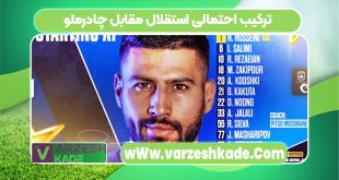 ترکیب احتمالی استقلال مقابل چادرملو