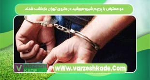 دو معترض با پرچم شیروخورشید در متروی تهران بازداشت شدند