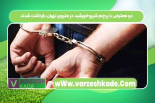 دو معترض با پرچم شیروخورشید در متروی تهران بازداشت شدند