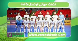 رنکینگ جهانی فوتسال ۲۰۲۵