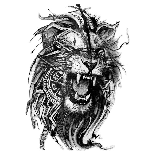 طرح تاتو شیر طرح تاتو شیر