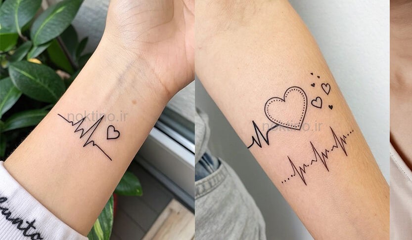 طرح تاتو ضربان قلب طرح تاتو ضربان قلب