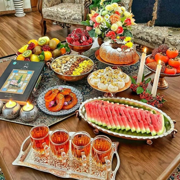 عکس سفره شب یلدا جدید