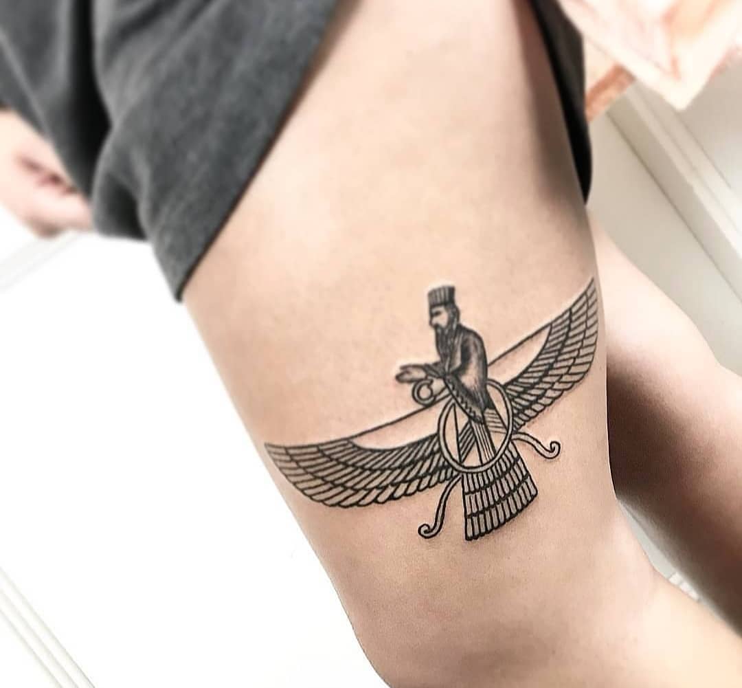 عکس تاتو فروهر عکس تاتو فروهر